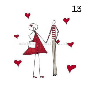 013 12 x 12 cm - biglietto + busta + filo