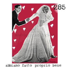 285 12 x 12 cm - biglietto + busta + filo