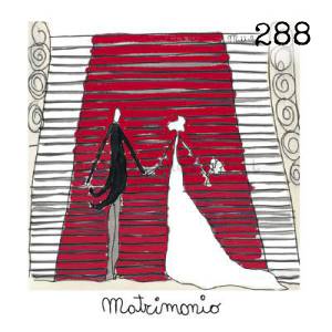 288 12 x 12 cm - biglietto + busta + filo