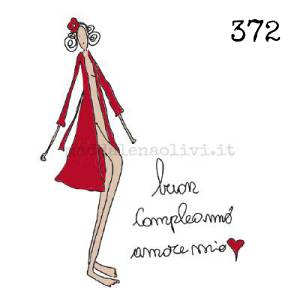 372 12 x 12 cm - biglietto + busta + filo