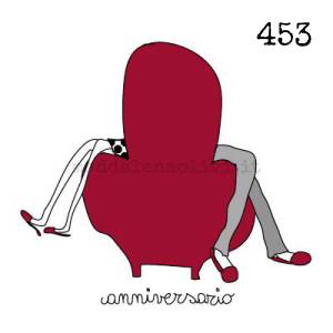 453 12 x 12 cm - biglietto + busta + filo