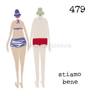 479 12 x 12 cm - biglietto + busta + filo