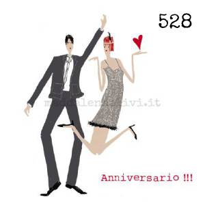 528 12 x 12 cm - biglietto + busta + filo