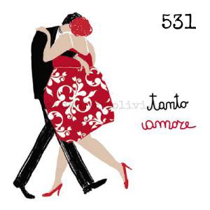 531 12 x 12 cm - biglietto + busta + filo