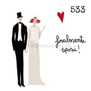 533 12 x 12 cm - biglietto + busta + filo