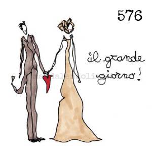 576 12 x 12 cm - biglietto + busta + filo