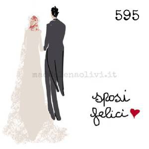 595 12 x 12 cm - biglietto + busta + filo