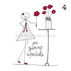 004 12 x 12 cm - biglietto + busta + filo