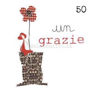 050 12 x 12 cm - biglietto + busta + filo