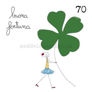 070 12 x 12 cm - biglietto + busta + filo