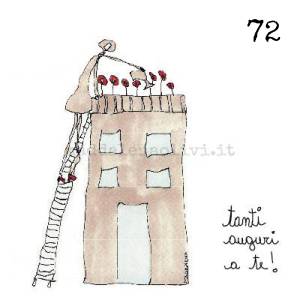 072 12 x 12 cm - biglietto + busta + filo