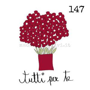 147 12 x 12 cm - biglietto + busta + filo