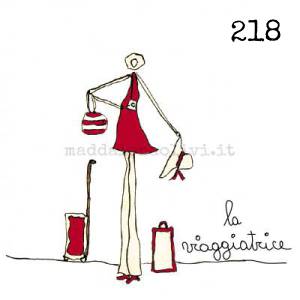 218 12 x 12 cm - biglietto + busta + filo