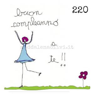 220 12 x 12 cm - biglietto + busta + filo