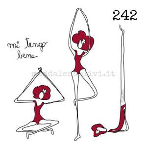 242 12 x 12 cm - biglietto + busta + filo