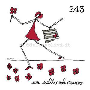 243 12 x 12 cm - biglietto + busta + filo