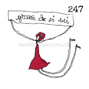 247 12 x 12 cm - biglietto + busta + filo