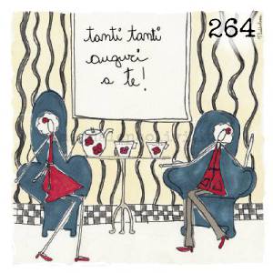 264 12 x 12 cm - biglietto + busta + filo