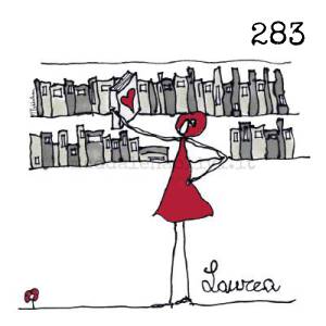 283 12 x 12 cm - biglietto + busta + filo