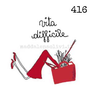 416 12 x 12 cm - biglietto + busta + filo