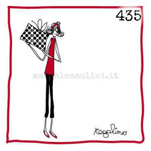 435 12 x 12 cm - biglietto + busta + filo