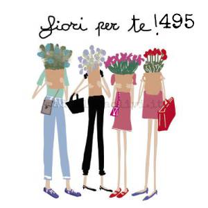 495 12 x 12 cm - biglietto + busta + filo