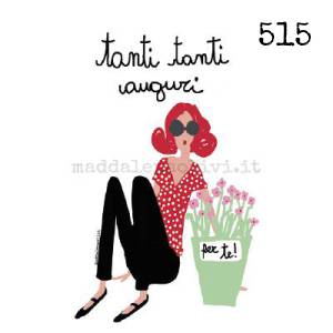 515 12 x 12 cm - biglietto + busta + filo