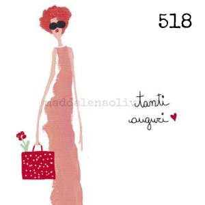 518 12 x 12 cm - biglietto + busta + filo