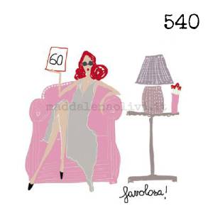 540 12 x 12 cm - biglietto + busta + filo