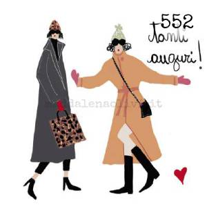 552 12 x 12 cm - biglietto + busta + filo