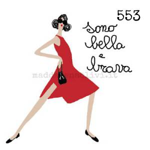 553 12 x 12 cm - biglietto + busta + filo