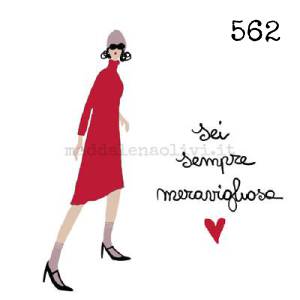 562 12 x 12 cm - biglietto + busta + filo