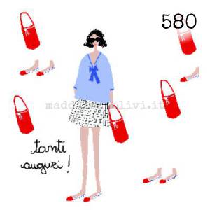 580 12 x 12 cm - biglietto + busta + filo