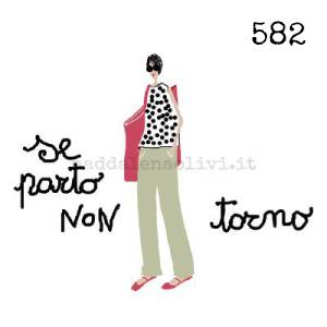 582 12 x 12 cm - biglietto + busta + filo