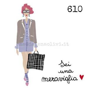 610 12 x 12 cm - biglietto + busta + filo