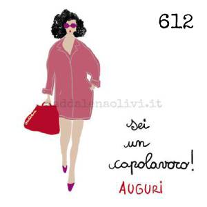 612 12 x 12 cm - biglietto + busta + filo