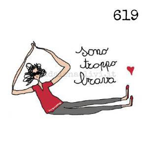 619 12 x 12 cm - biglietto + busta + filo