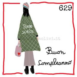  12 x 12 cm - biglietto + busta + filo