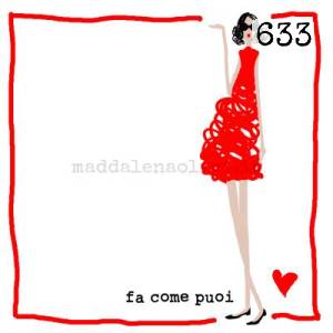  12 x 12 cm - biglietto + busta + filo