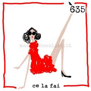  12 x 12 cm - biglietto + busta + filo