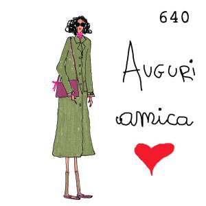  12 x 12 cm - biglietto + busta + filo