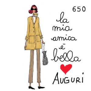  12 x 12 cm - biglietto + busta + filo