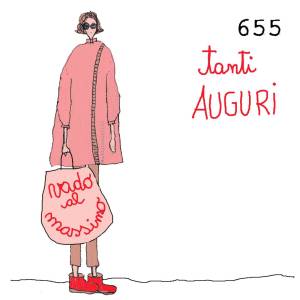  12 x 12 cm - biglietto + busta + filo