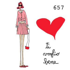  12 x 12 cm - biglietto + busta + filo