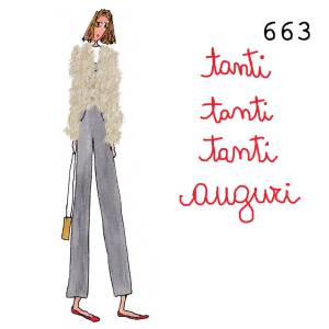  12 x 12 cm - biglietto + busta + filo