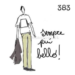 383 12 x 12 cm - biglietto + busta + filo