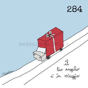 284 12 x 12 cm - biglietto + busta + filo