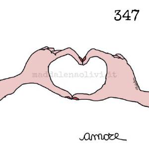 347 12 x 12 cm - biglietto + busta + filo