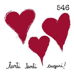 546 12 x 12 cm - biglietto + busta + filo