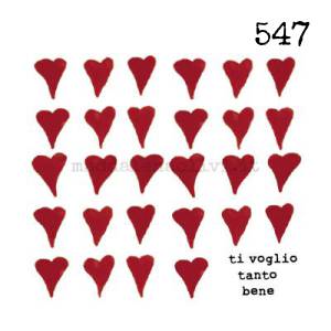 547 12 x 12 cm - biglietto + busta + filo